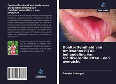 Bookcover of Doeltreffendheid van Amlexanox bij de behandeling van recidiverende aften - een overzicht