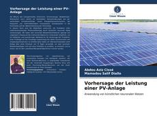 Обложка Vorhersage der Leistung einer PV-Anlage