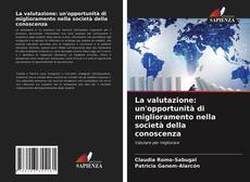 La valutazione: un'opportunità di miglioramento nella società della conoscenza kitap kapağı