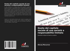 Quota del capitale sociale di una società a responsabilità limitata kitap kapağı