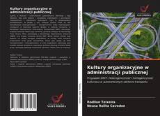 Buchcover von Kultury organizacyjne w administracji publicznej