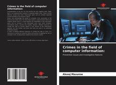 Copertina di Crimes in the field of computer information: