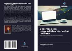 Bookcover of Onderzoek van leerresultaten voor online taalleren
