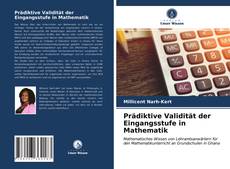Capa do livro de Prädiktive Validität der Eingangsstufe in Mathematik 