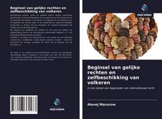 Bookcover of Beginsel van gelijke rechten en zelfbeschikking van volkeren