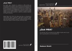 Bookcover of ¿Qué MBA?