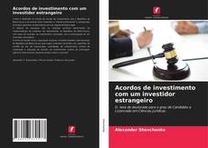 Buchcover von Acordos de investimento com um investidor estrangeiro