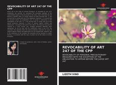 Copertina di REVOCABILITY OF ART 247 OF THE CPP