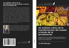 Capa do livro de Un análisis crítico de la transformación del estado a través de la privatización 