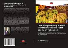 Portada del libro de Une analyse critique de la transformation de l'État par la privatisation