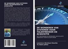 Buchcover von DE WONDEREN VAN SYSTEMEN VOOR TALENTBEHEER EN ACQUISITIE
