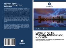 Portada del libro de Lektionen für die Widerstandsfähigkeit der Lieferkette