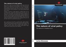 The nature of viral policy kitap kapağı