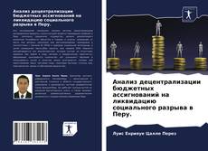 Анализ децентрализации бюджетных ассигнований на ликвидацию социального разрыва в Перу.的封面