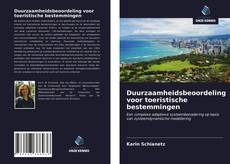 Bookcover of Duurzaamheidsbeoordeling voor toeristische bestemmingen