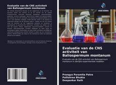 Bookcover of Evaluatie van de CNS activiteit van Baliospermum montanum