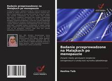 Capa do livro de Badanie przeprowadzone na Malajkach po menopauzie 