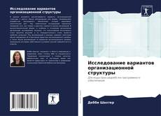Capa do livro de Исследование вариантов организационной структуры 