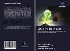 Capa do livro de Laten we groen gaan 