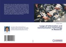 Copertina di ‘usage of Information and Communication Technology In Research’