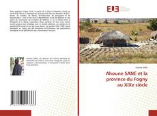 Portada del libro de Ahoune SANE et la province du Fognyau XIXe siècle