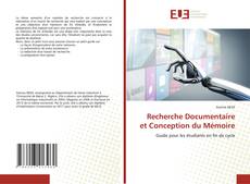 Couverture de Recherche Documentaire et Conception du Mémoire