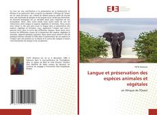 Couverture de Langue et préservation des espèces animales et végétales