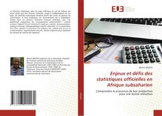 Copertina di Enjeux et défis des statistiques officielles en Afrique subsaharien