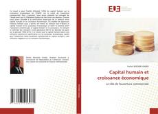 Bookcover of Capital humain et croissance économique