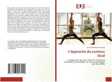 Portada del libro de L’Approche du contenu local