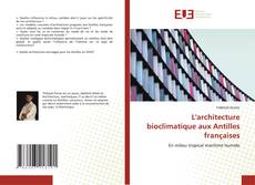 Portada del libro de L'architecture bioclimatique aux Antilles françaises