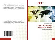 Cours d’Economie Politique et Rurale的封面