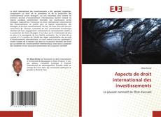 Portada del libro de Aspects de droit international des investissements