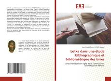 Portada del libro de Lotka dans une étude bibliographique et bibliométrique des livres