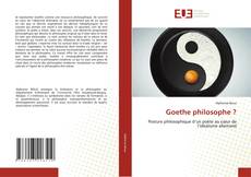 Borítókép a  Goethe philosophe ? - hoz