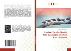 Bookcover of Le droit foncier Nande face aux exigences d’un État moderne