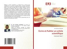 Portada del libro de Écrire et Publier un article scientifique