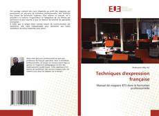Buchcover von Techniques d'expression française