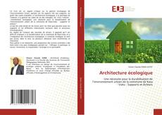 Capa do livro de Architecture écologique 