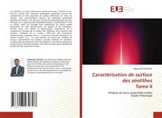 Caractérisation de surface des zéolithes Tome II的封面