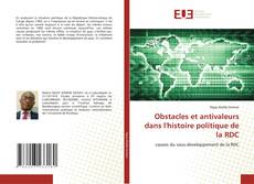 Couverture de Obstacles et antivaleurs dans l'histoire politique de la RDC