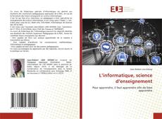 L’informatique, science d’enseignement kitap kapağı