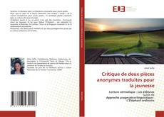 Borítókép a  Critique de deux pièces anonymes traduites pour la jeunesse - hoz