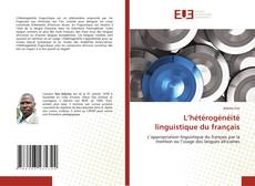 Capa do livro de L’hétérogénéité linguistique du français 