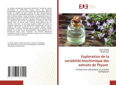 Borítókép a  Exploration de la variabilité biochimique des extraits de Thyum - hoz