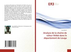 Capa do livro de Analyse de la chaîne de valeur Niébé dans le département de Louga 