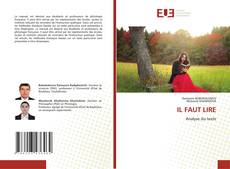 Capa do livro de IL FAUT LIRE 