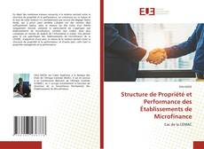 Capa do livro de Structure de Propriété et Performance des établissements de Microfinance 