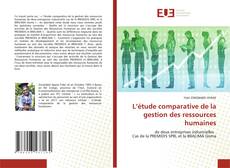 Couverture de L’étude comparative de la gestion des ressources humaines