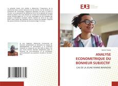 Buchcover von ANALYSE ECONOMETRIQUE DU BONHEUR SUBJECTIF